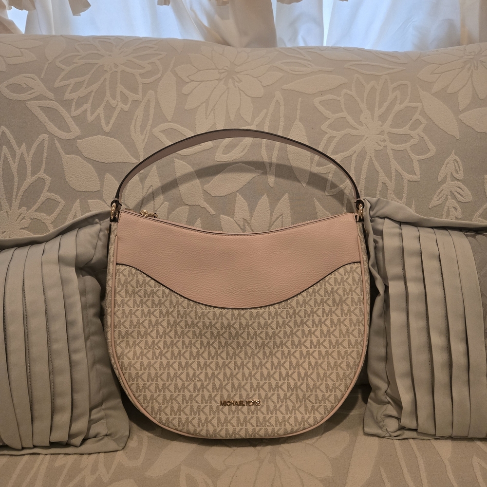Michael Kors Large Dover Shoulder Bag In Blush Pink
